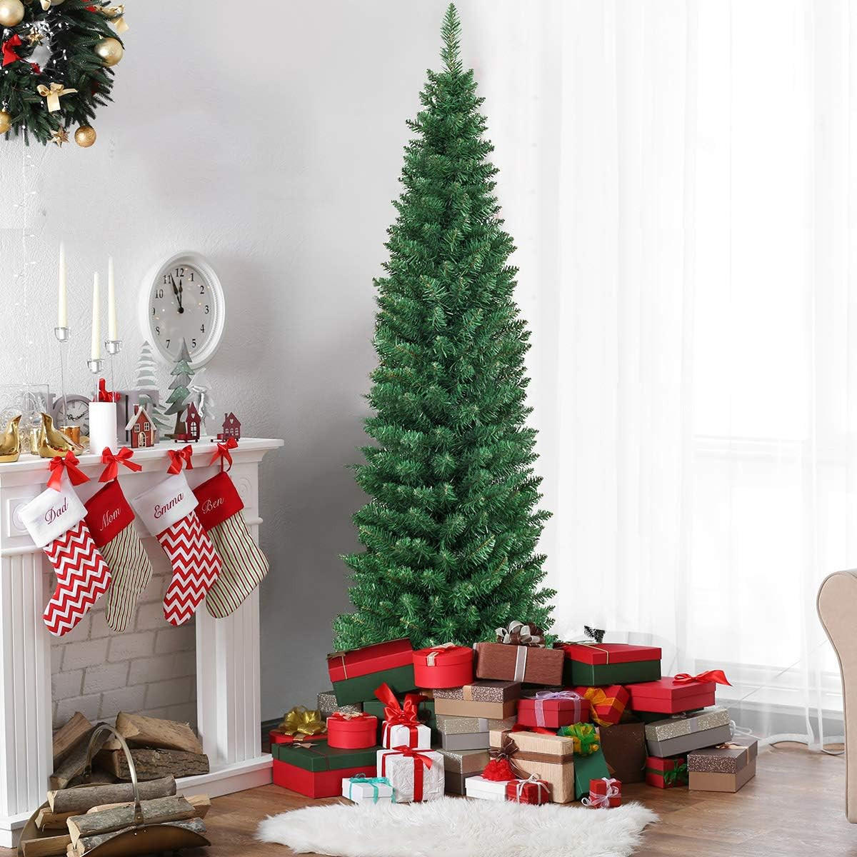 WEIHNACHTSBAUM Grün - Grün, Kunststoff (180cm) - COSTWAY