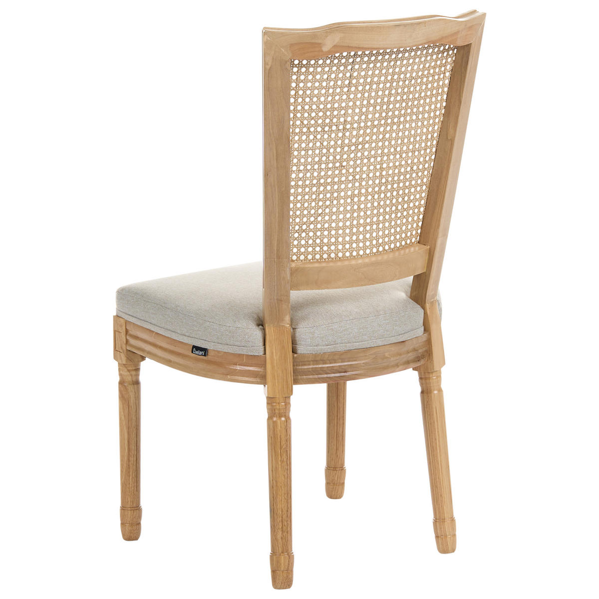ŽIDLE sada 2 ks Dřevo Světle hnědá/Béžová Bonanza - světle hnědá, textil (53/97/57cm) - Beliani
