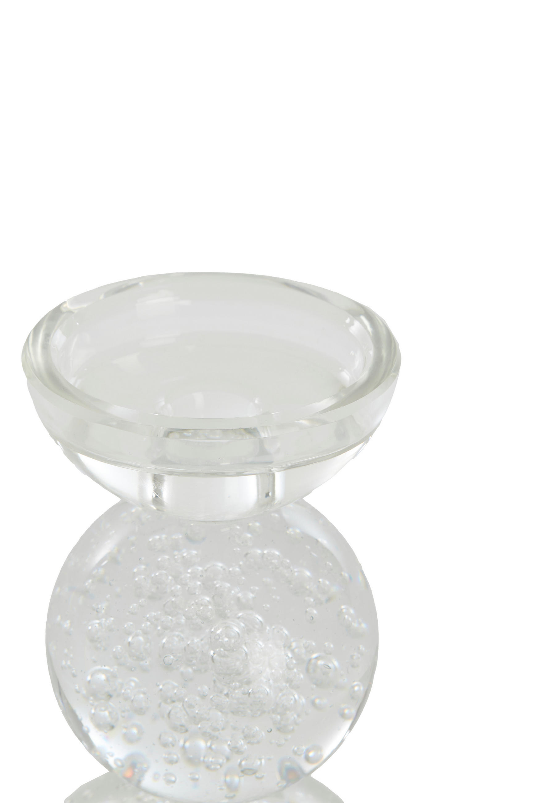 KERZENHALTER Itinga Hell Ø9,5/15,5 cm - Transparent, Glas (9.5/15.5/9.5cm) - Light & Living