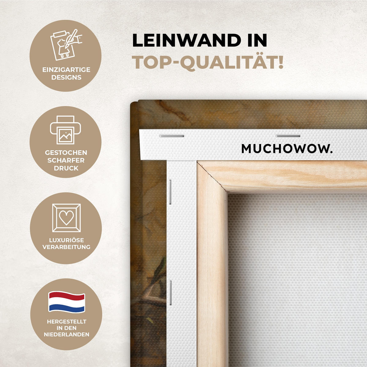 LEINWANDBILD Oliven - Stilleben - Vintage Deko Schlafzimmer 30x20 cm - Olivgrün, Textil (30/20cm) - MuchoWow