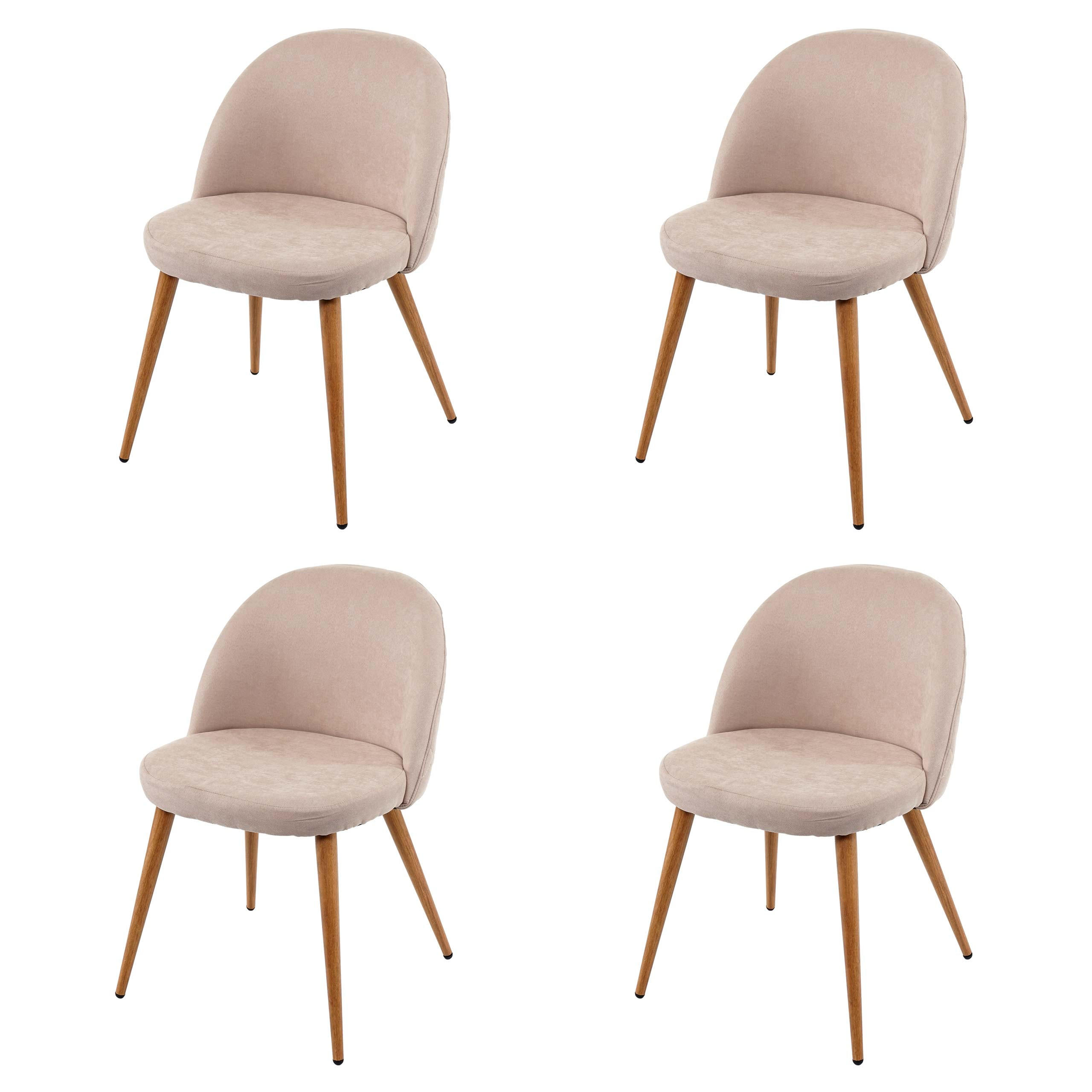 ESSZIMMERSTUHL Beige 4er-Set - Beige, Textil (48/77/46cm) - MCW