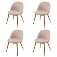 ESSZIMMERSTUHL Beige 4er-Set - Beige, Textil (48/77/46cm) - MCW