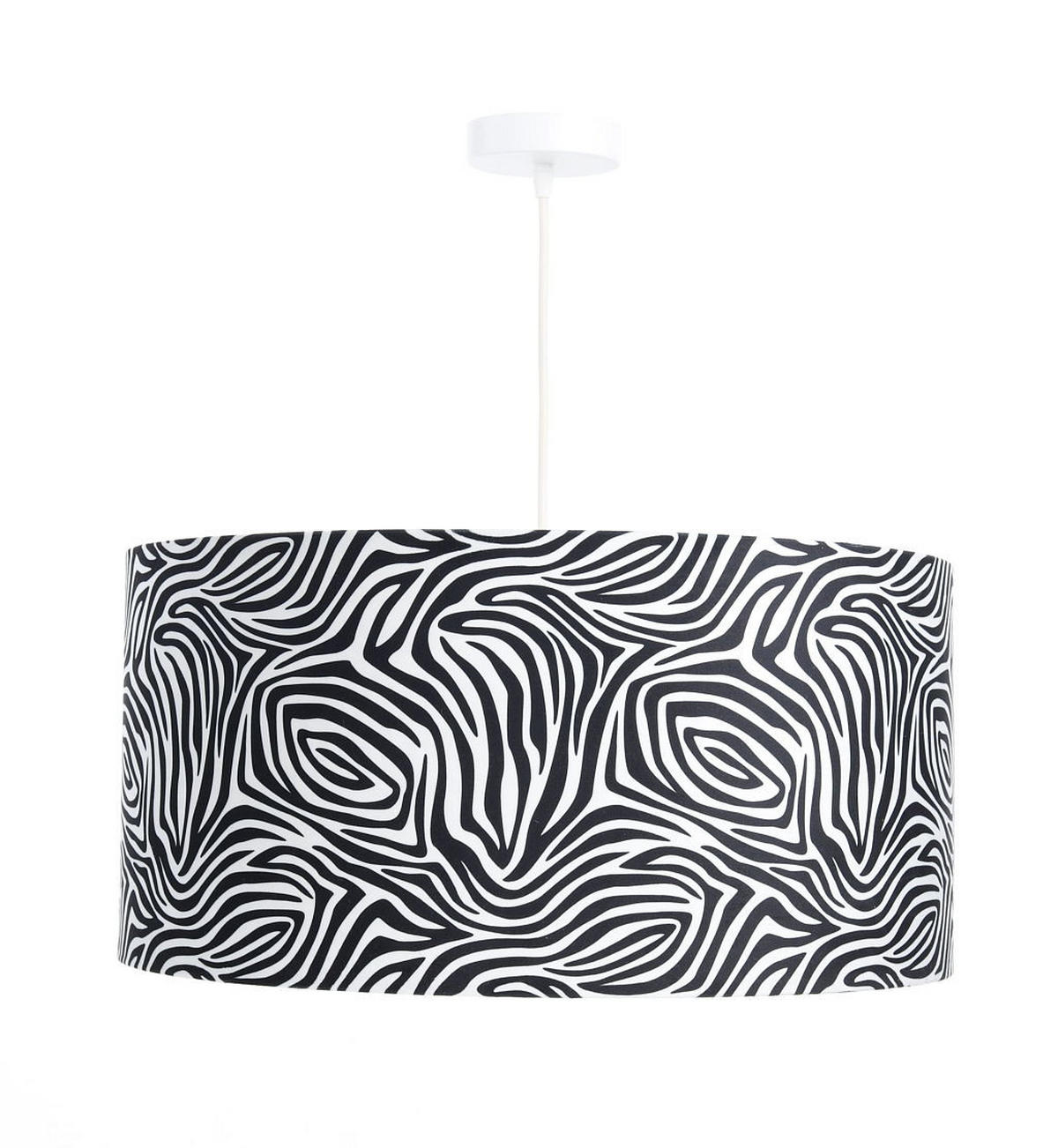 HÄNGELEUCHTE Schwarz 60/30 cm - Schwarz/Weiß, Kunststoff (60/0.8/30cm) - ONZENO
