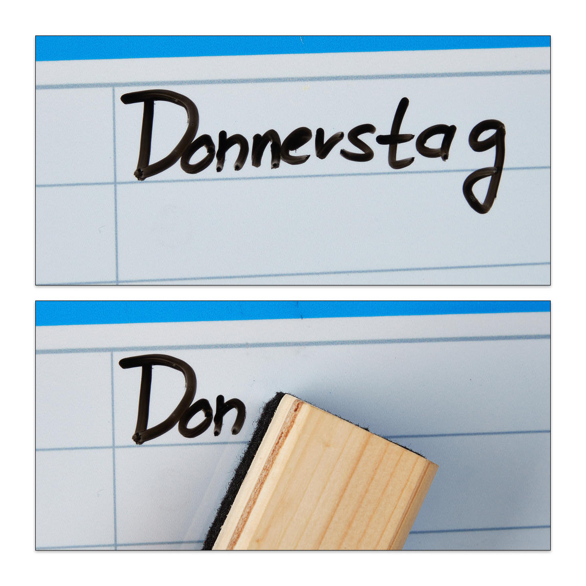 WHITEBOARD Planer - Weiß, Metall (90/60/5cm) - Relaxdays