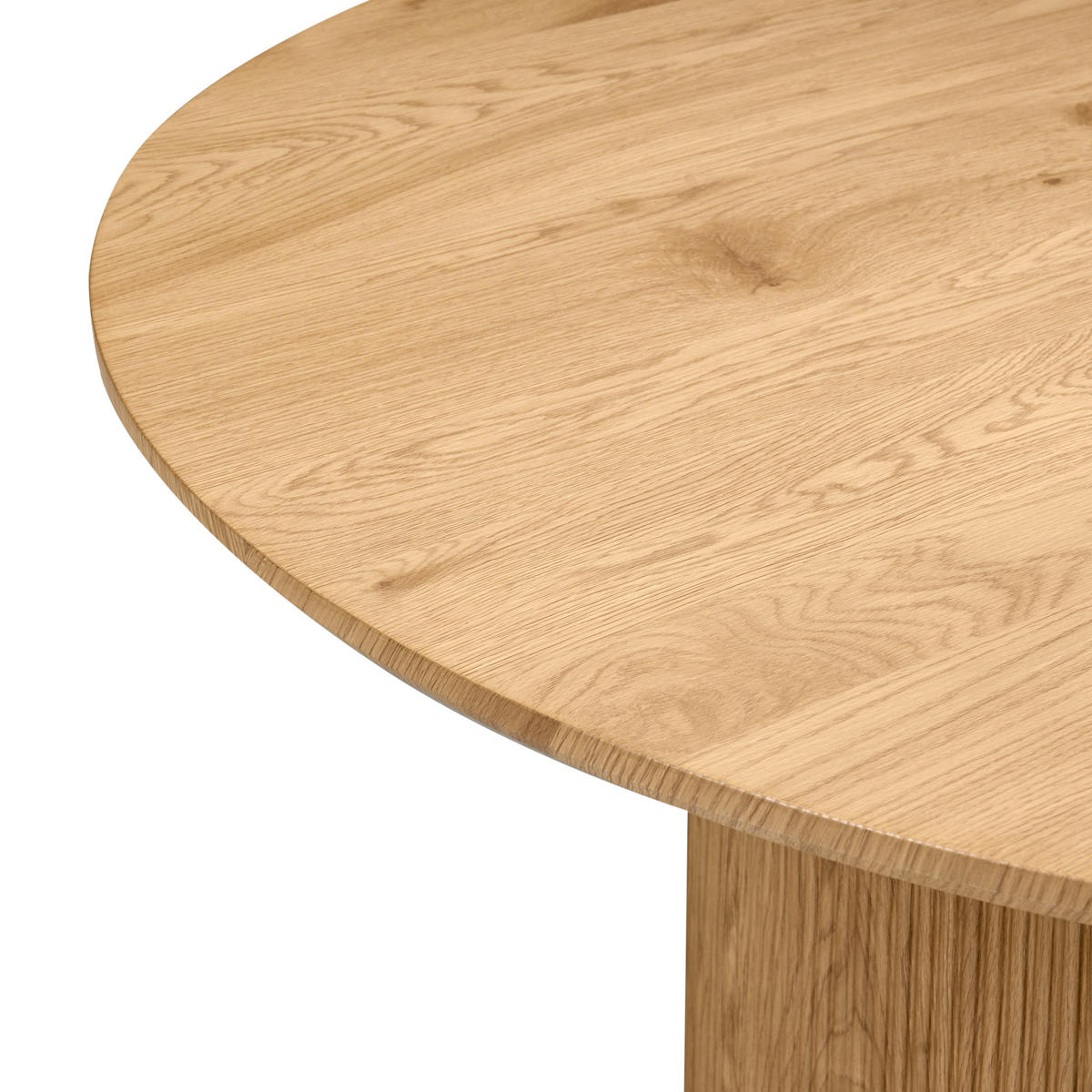 JÍDELNÍ STŮL Světle hnědý 120/120 cm Sheho - světle hnědá, kompozitní dřevo (120/120/75cm) - Beliani