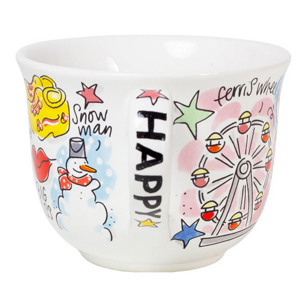SUPPENSCHALE Fröhlich in Bunt - 14cm - Multicolor, Keramik (12.7/16.2/9.7cm) - Blond Amsterdam