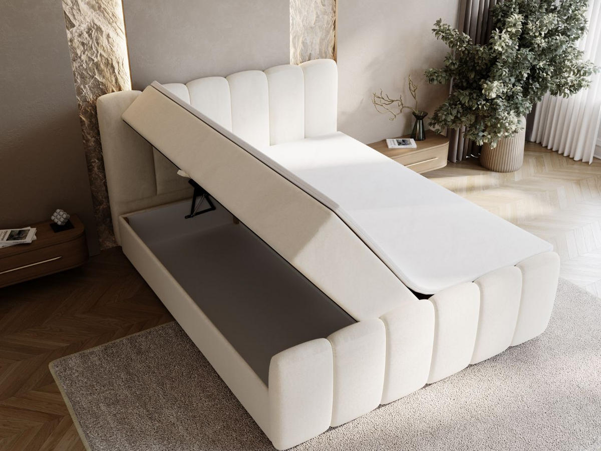BOXBETT Cloud 180x200 Beige - Beige, Holz/Textil (180/200cm) - Graingold