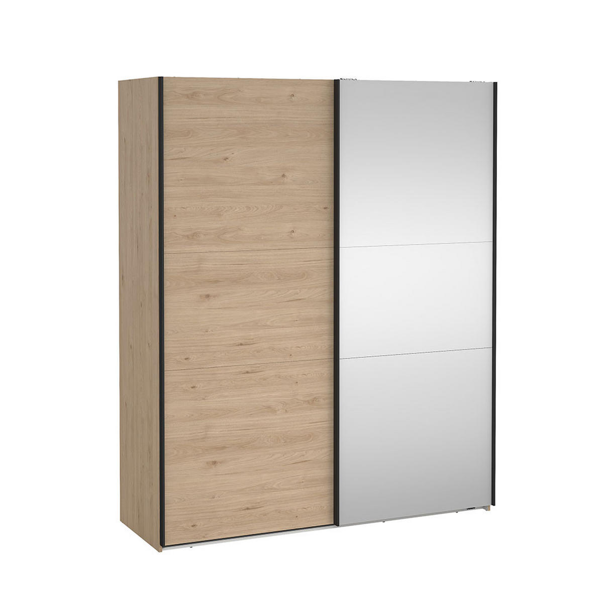 SCHIEBETÜRENSCHRANK, Como, Eiche, Holzwerkstoff, 179 x 67 x 221 cm - Eichefarben, Holzwerkstoff (179/221/67cm) - ebuy24