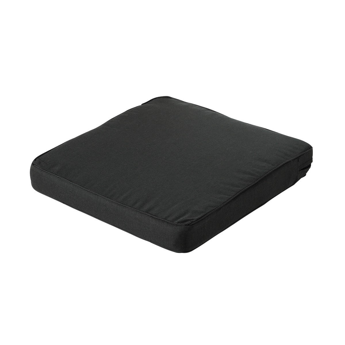 SITZKISSEN Rippe 73/73 cm 2er-Set - Schwarz, Textil (73/8/73cm) - Madison