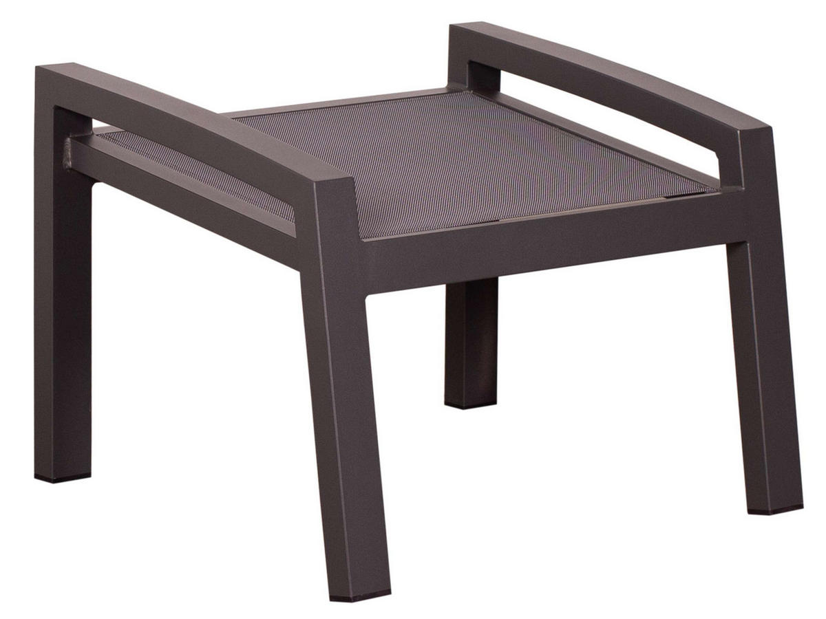 HOCKER Sevilla - Grau, Metall (60/43/47cm) - Mr. Deko