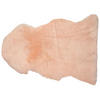 SHAGGY-SCHAFFELL Uluru 100/110/65 cm - Pink, Fell (65/100cm) - Beliani