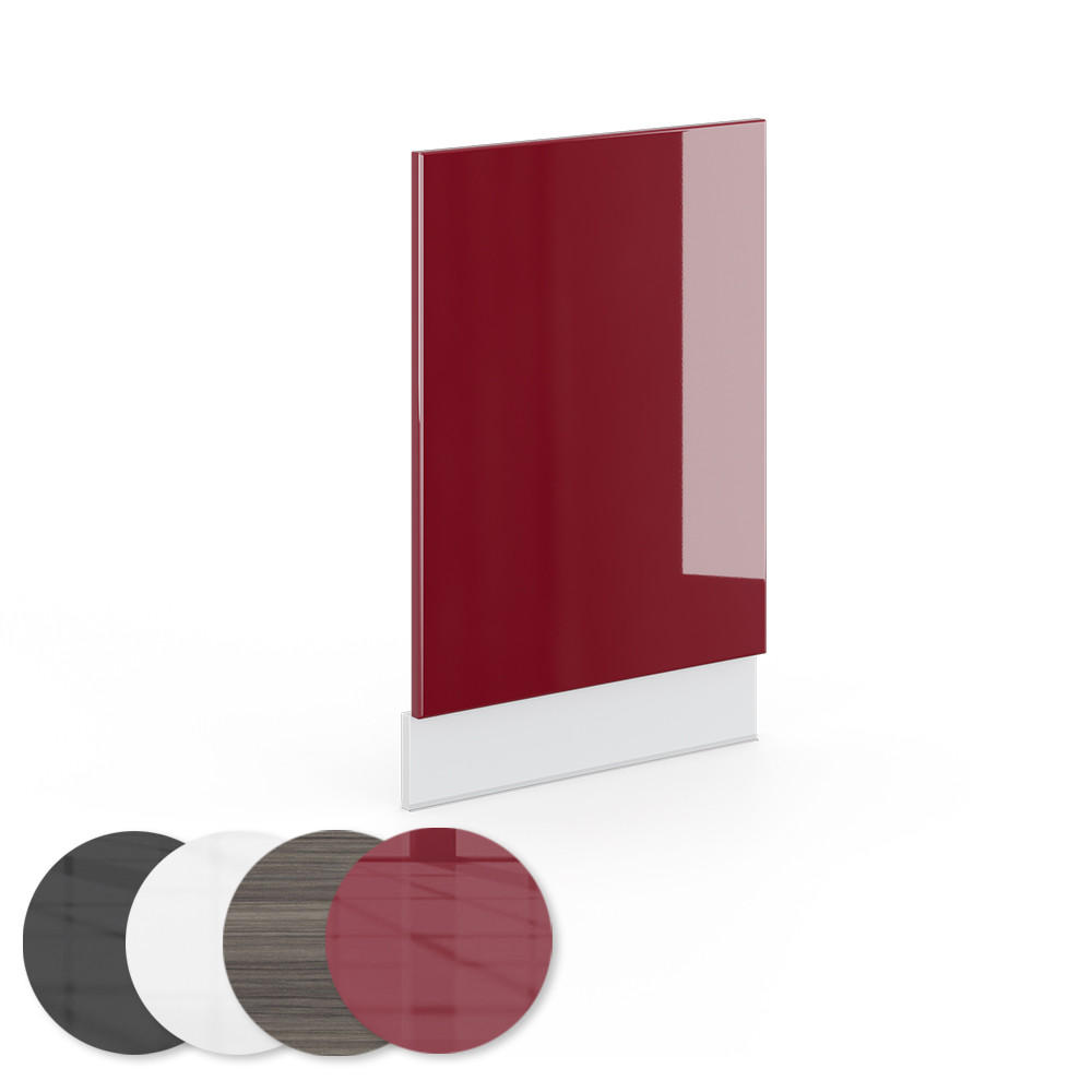 FRONTBLENDE Fame-Line Bordeaux Hochglanz 45 cm ohne AP - Bordeaux/Weiß, Holzwerkstoff (45/67.4/1.6cm) - Vicco