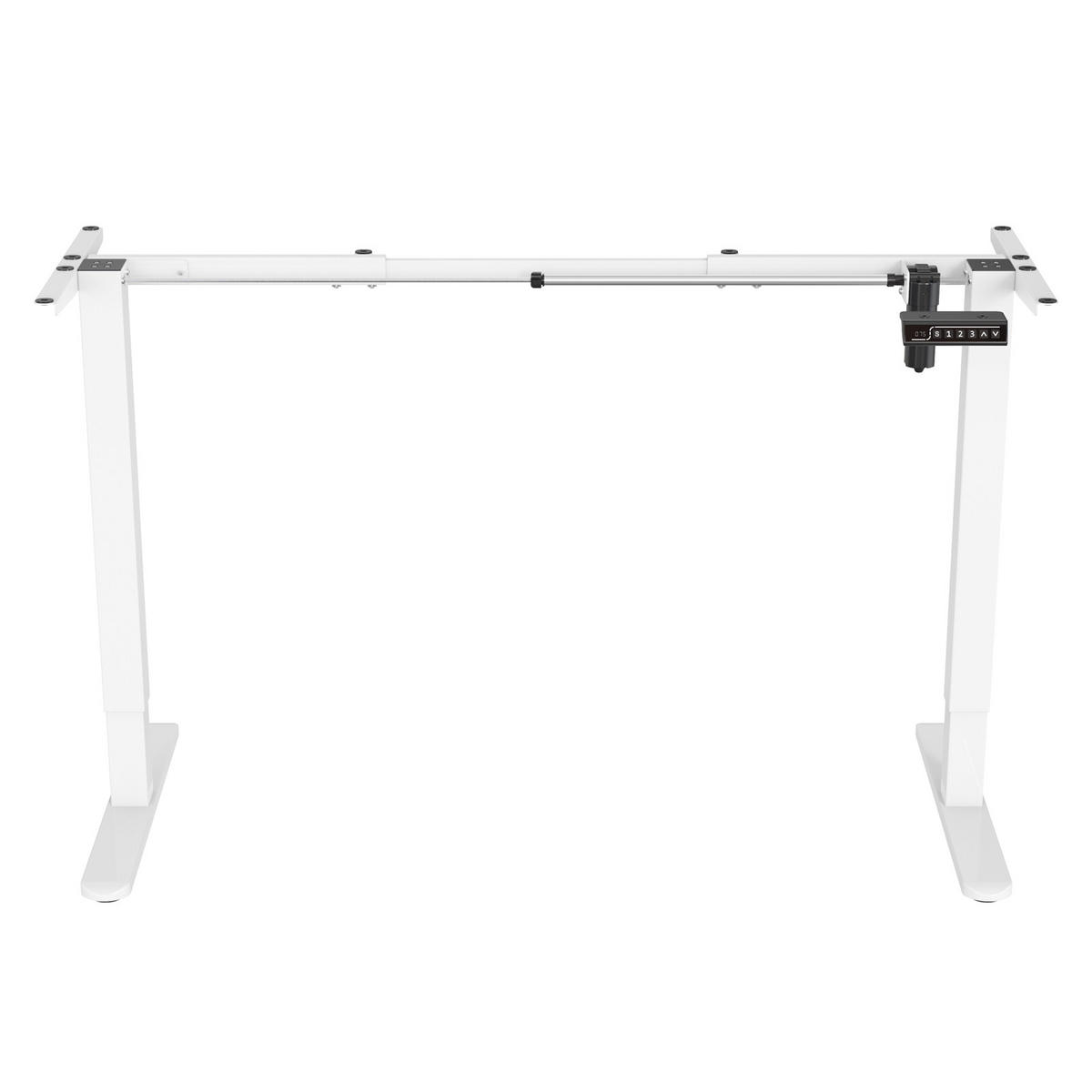 SCHREIBTISCHGESTELL Jiri weiß - Weiß, Metall (58.5/135/118cm) - SVITA