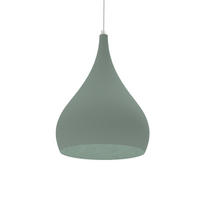 HÄNGELEUCHTE - Grün, Metall (25/25/120cm) - Lumicom