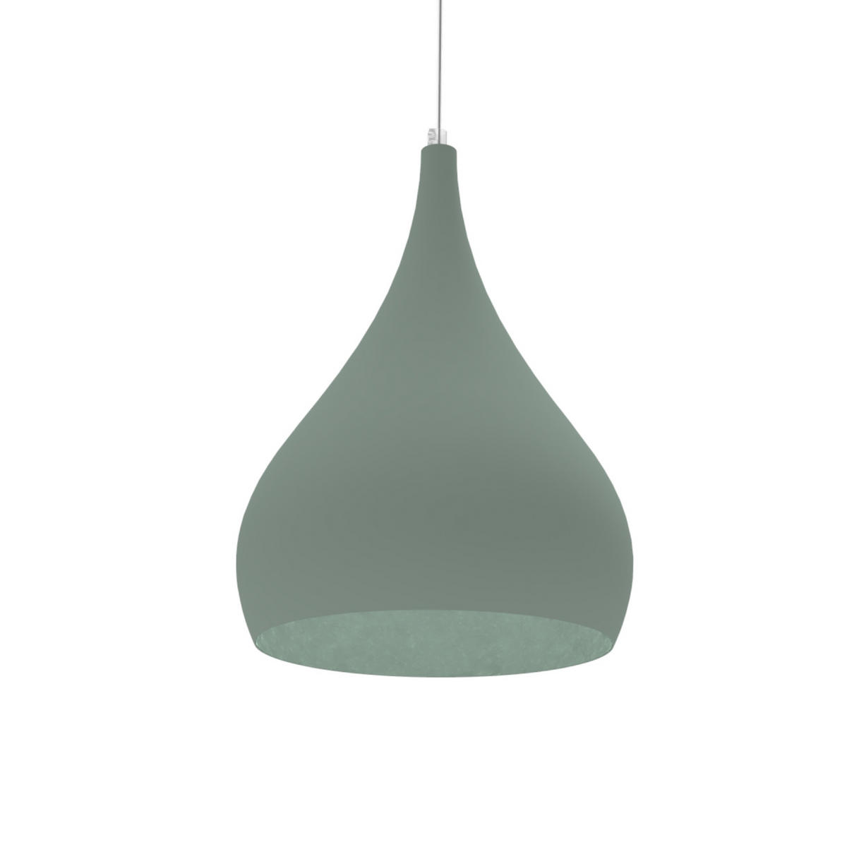 HÄNGELEUCHTE - Grün, Metall (25/25/120cm) - Lumicom