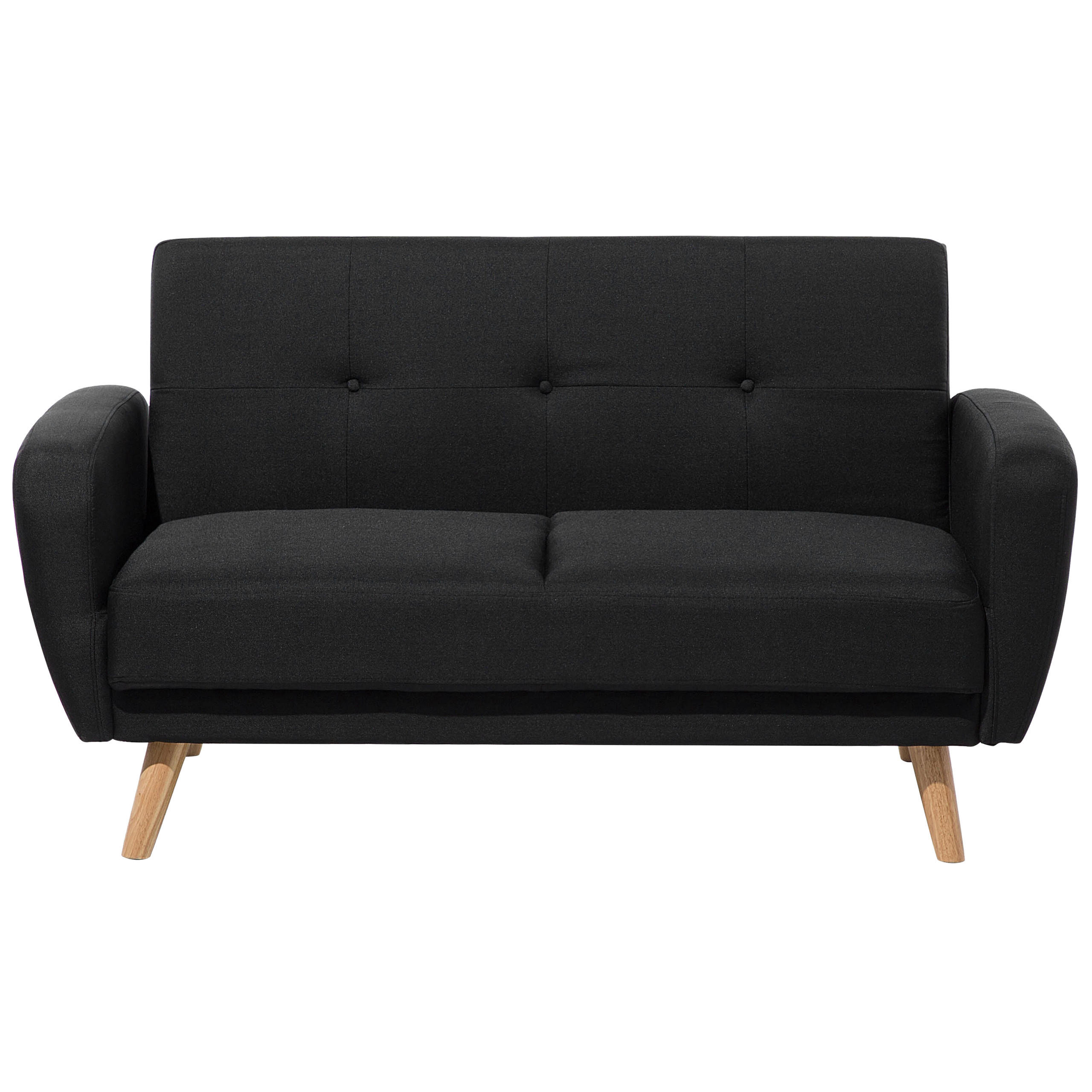 CANAPEA EXTENSIBILĂ 2 LOCURI poliester neagră Florli