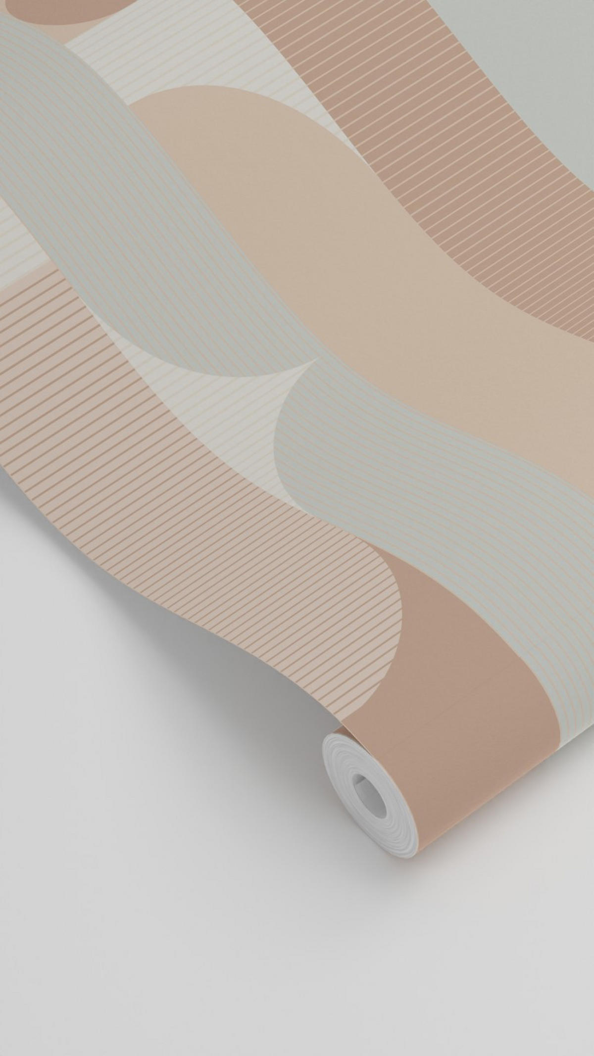 TAPETE geometrische Formen 50 x 900 cm - Braun, Papier (50/900cm) - ESTAhome