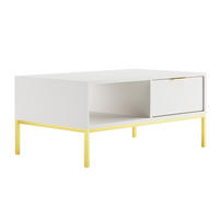 COUCHTISCH Seattle Weiß - Weiß, Holzwerkstoff (60/100/45.4cm) - Petits-meubles