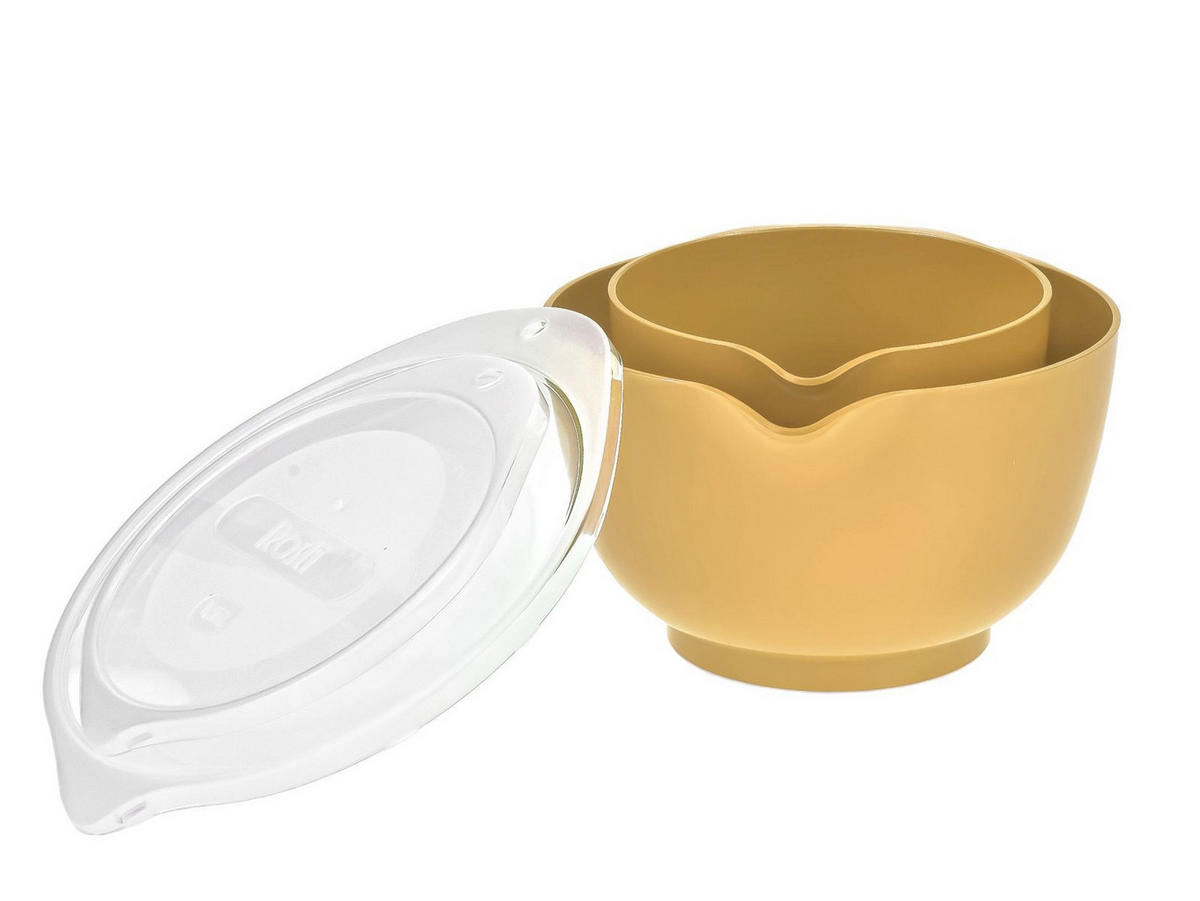 RÜHRSCHÜSSEL-SET Margrethe New gelb (2tlg) - Gelb, Kunststoff (21/15cm) - Rosti