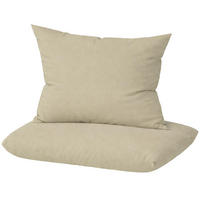 KISSENBEZUG Mako Satin 40x40 cm aus 100% Baumwolle, Kopfkissenbezug 40 x 40 im 2er Set - Taupe - Taupe, Textil (40/40cm) - Carpe Sonno