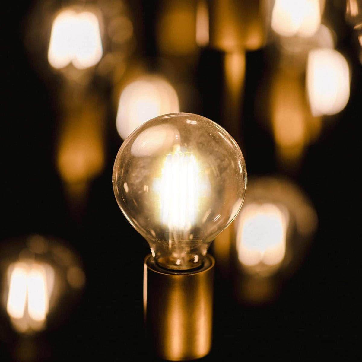 LED žárovky E27 4W (sada 6 ks) - průhledná, sklo (4.5/7.6cm) - Nettlife
