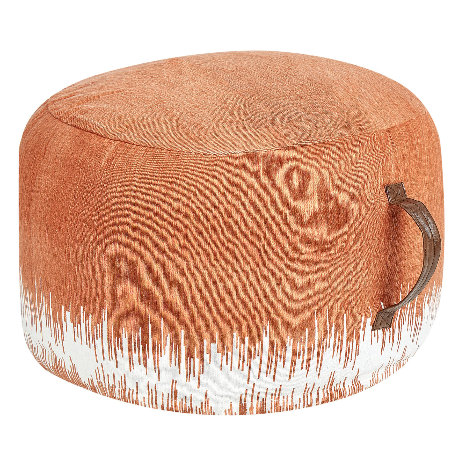 POUF Baumwolle Orange Kawai - Orange, Textil (50/30/50cm) - Beliani