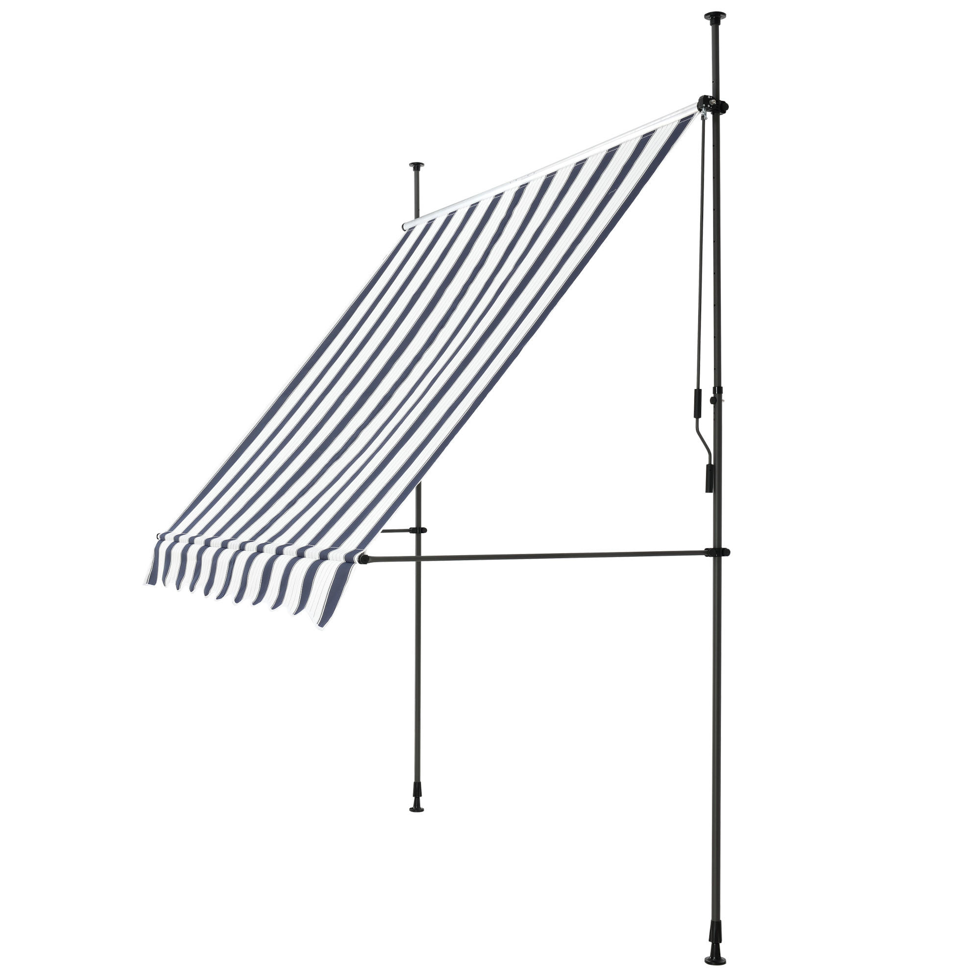 KLEMMMARKISE Stem - Dunkelblau/Weiß, Textil/Metall (200/309/120cm) - pro.tec