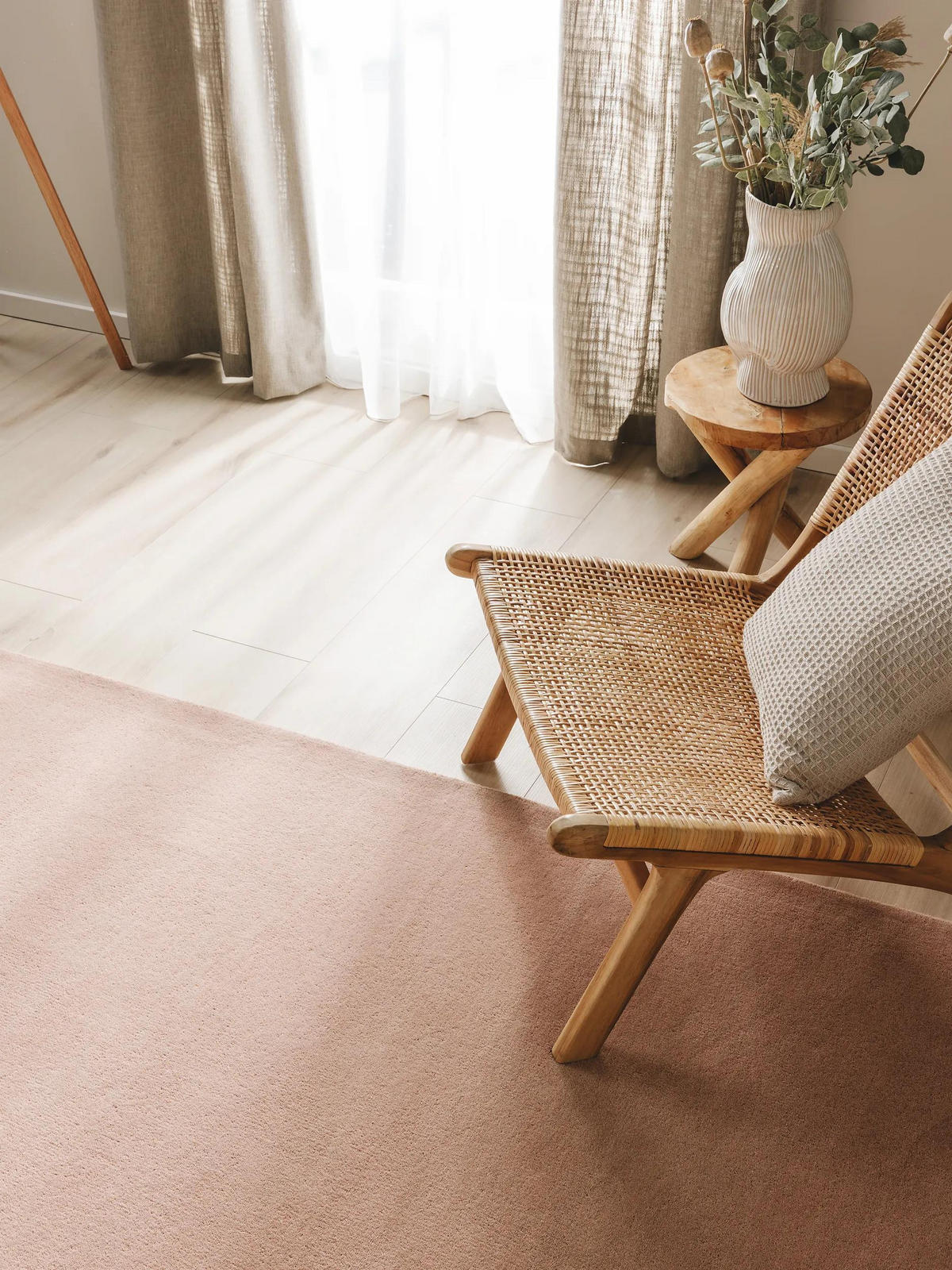 VLNĚNÝ koberec Bent Růžová 120x170 cm - růžová, textil/přírodní materiály (120/170cm) - benuta Nest