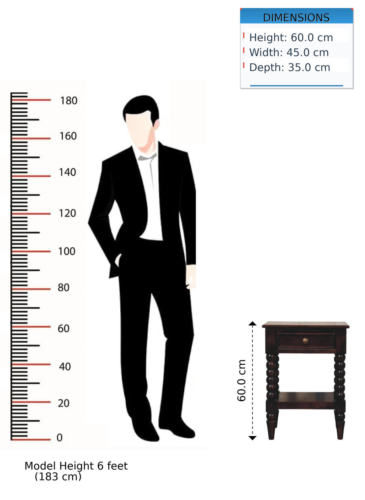 NACHTKASTEN Vienna, 1 Schublade und Offenes Regal, Dunkelbraun - Dunkelbraun/Messingfarben, Holz/Metall (45/60/35cm) - Artisan Furniture