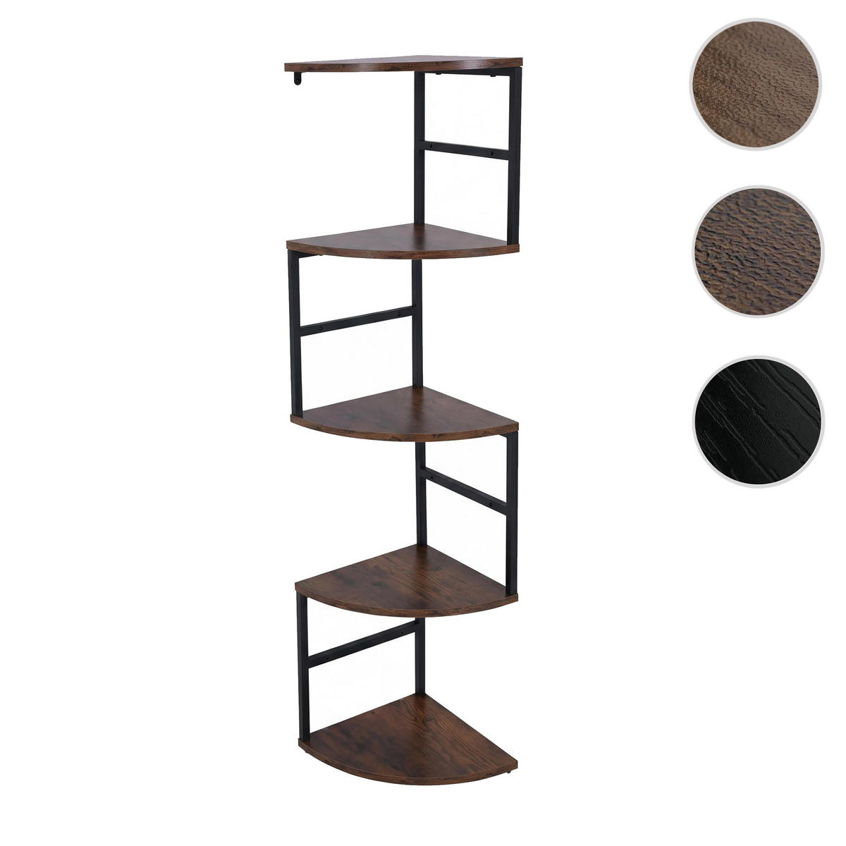 ECKREGAL Dunkelbraun - Dunkelbraun, Metall (30/128/30cm) - MCW