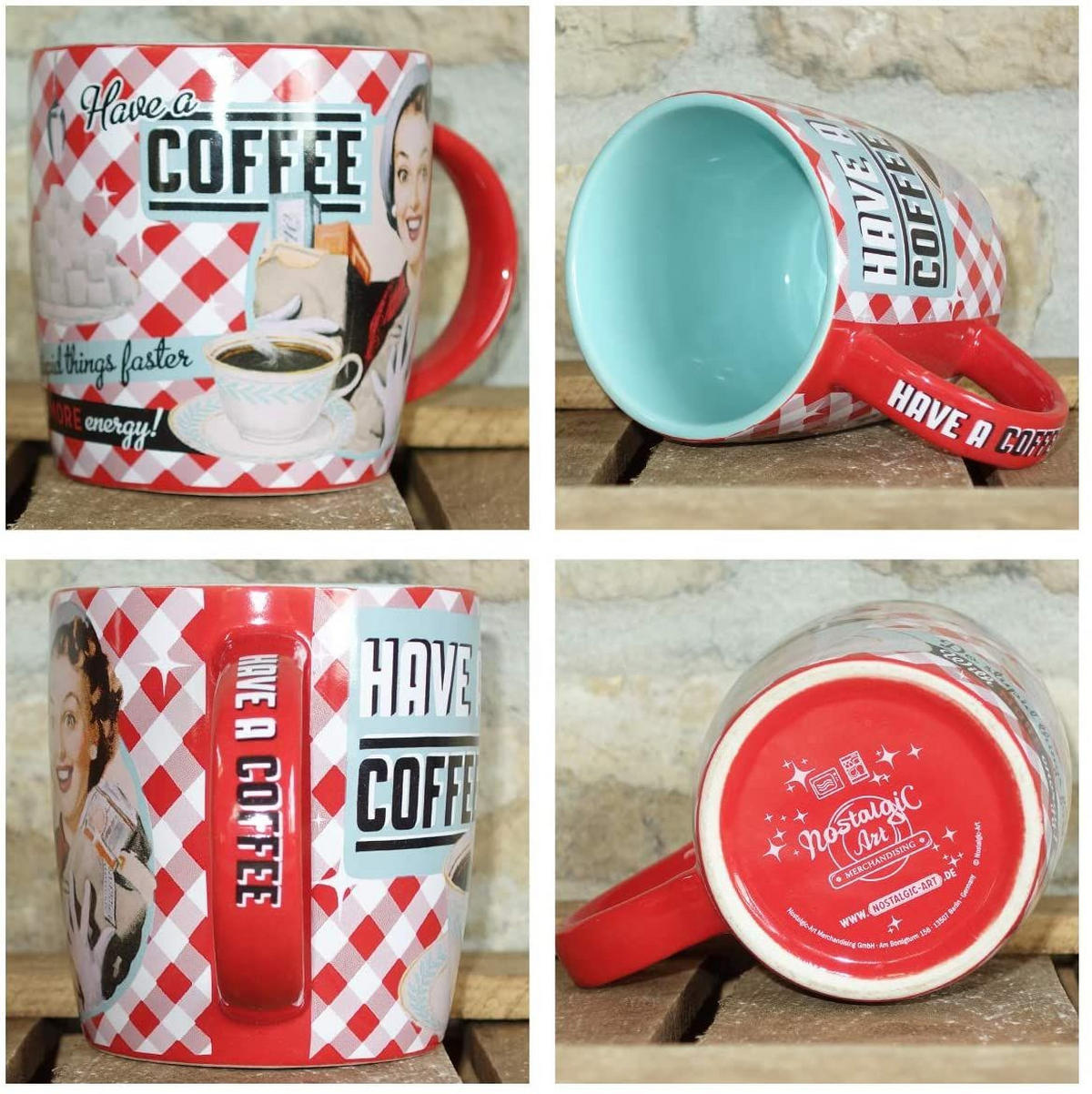 KAFFEETASSE 330 ml Say it 50's Have A Coffee - Multicolor, Keramik (0.33L) - Nostalgic-Art