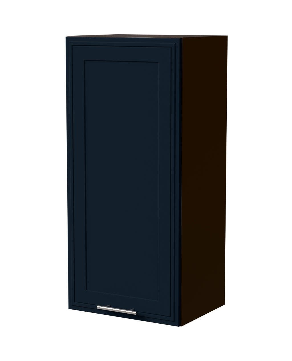 HÄNGESCHRANK Salo W4/45 Lava / Indigo Matt 45 / 32,5 / 96cm - Dunkelgrau/Dunkelblau, Holz/Holzwerkstoff (45/96/32.5cm) - Feldmann-Wohnen