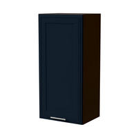 HÄNGESCHRANK Salo W4/45 Lava / Indigo Matt 45 / 32,5 / 96cm - Dunkelgrau/Dunkelblau, Holz/Holzwerkstoff (45/96/32.5cm) - Feldmann-Wohnen