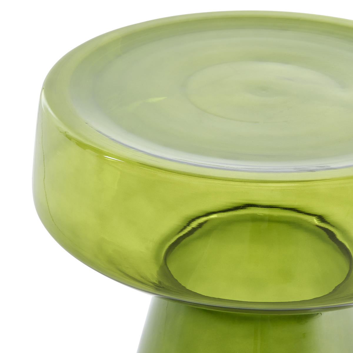BEISTELLTISCH Glas Grün Laguna - Grün, Glas (37/37/43cm) - Beliani