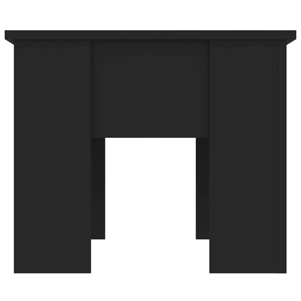 COUCHTISCH Schwarz 79x49x41 cm Holzwerkstoff - Schwarz, Holzwerkstoff (79/49/41cm) - furnicato