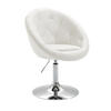 COCKTAILSESSEL HAVANNA Kunstleder Weiß - Hellrosa/Silberfarben, Textil (62/88/58cm) - SVITA