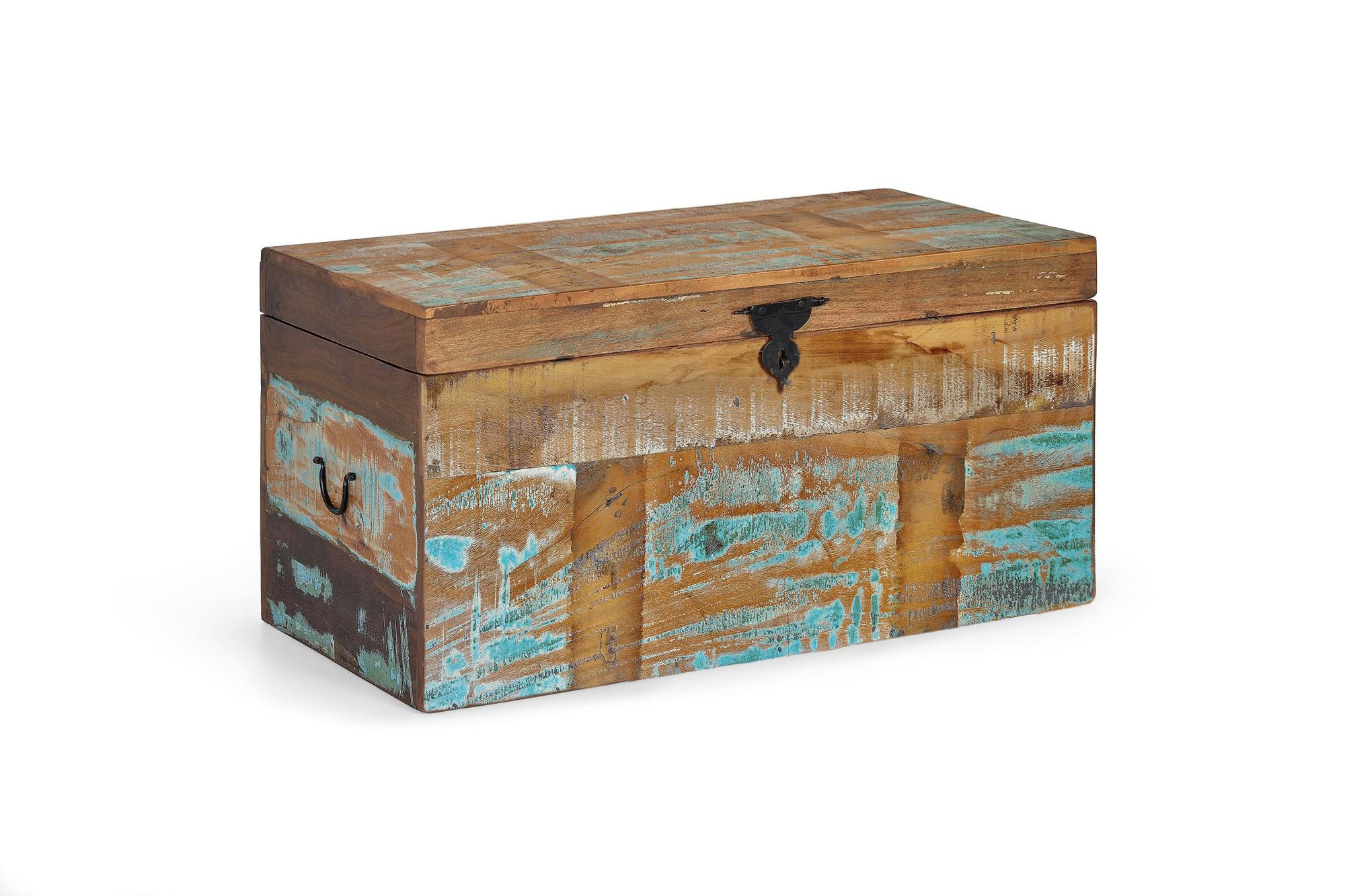 TRUHE aus Mangoholz - Chromfarben, Holz (80/40/40cm) - Giner y Colomer