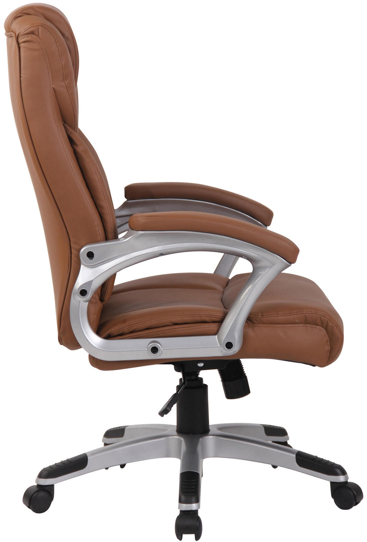 BÜROSTUHL Texum 2, Kunstleder Hellbraun - Hellbraun, Kunststoff/Textil (65/119/73cm) - TPFLiving