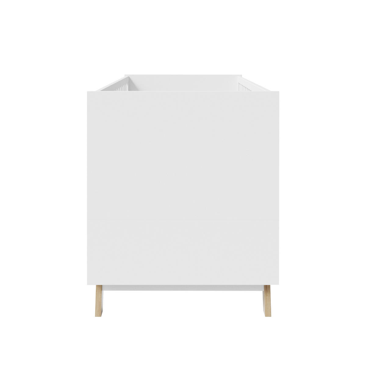 BABYBETT Smile 70 x 140 cm - Weiß, Holz/Holzwerkstoff (70/140cm) - Roba