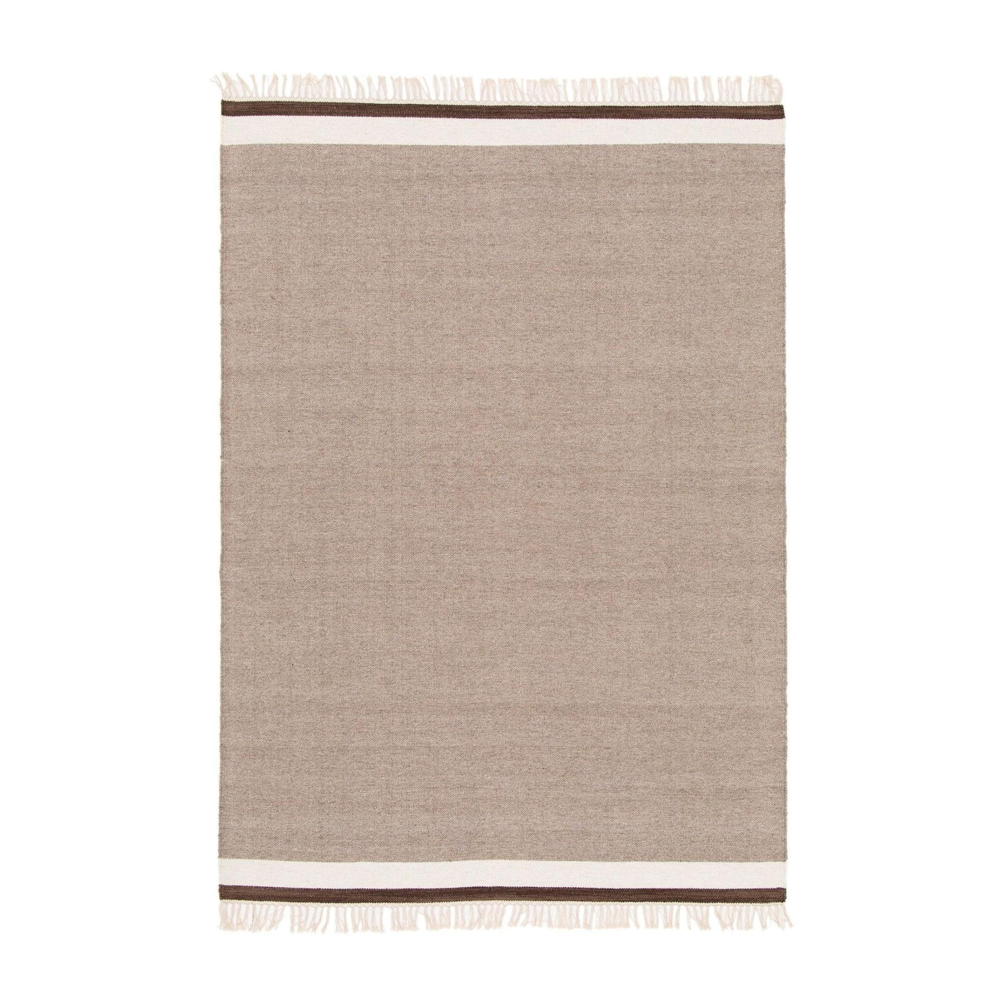 TEPPICH aus Wolle und Baumwolle beige - Beige, Naturmaterialien (80/150cm) - AFK Living