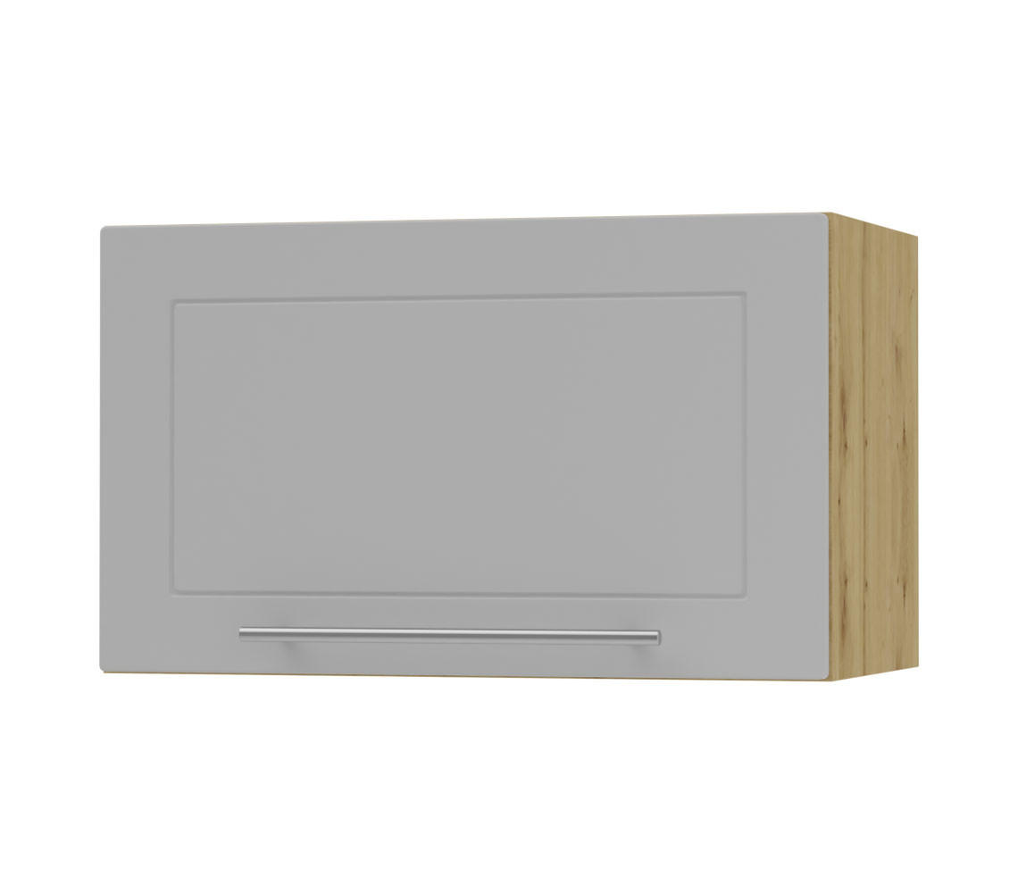 KLAPPHÄNGESCHRANK Kvantum W4B/60-AV Dust Grey Matt / Eiche Artisan Matt 60 / 32,5 / 36cm - Eiche Artisan/Grau, Holz/Holzwerkstoff (60/36/32.5cm) - Feldmann-Wohnen
