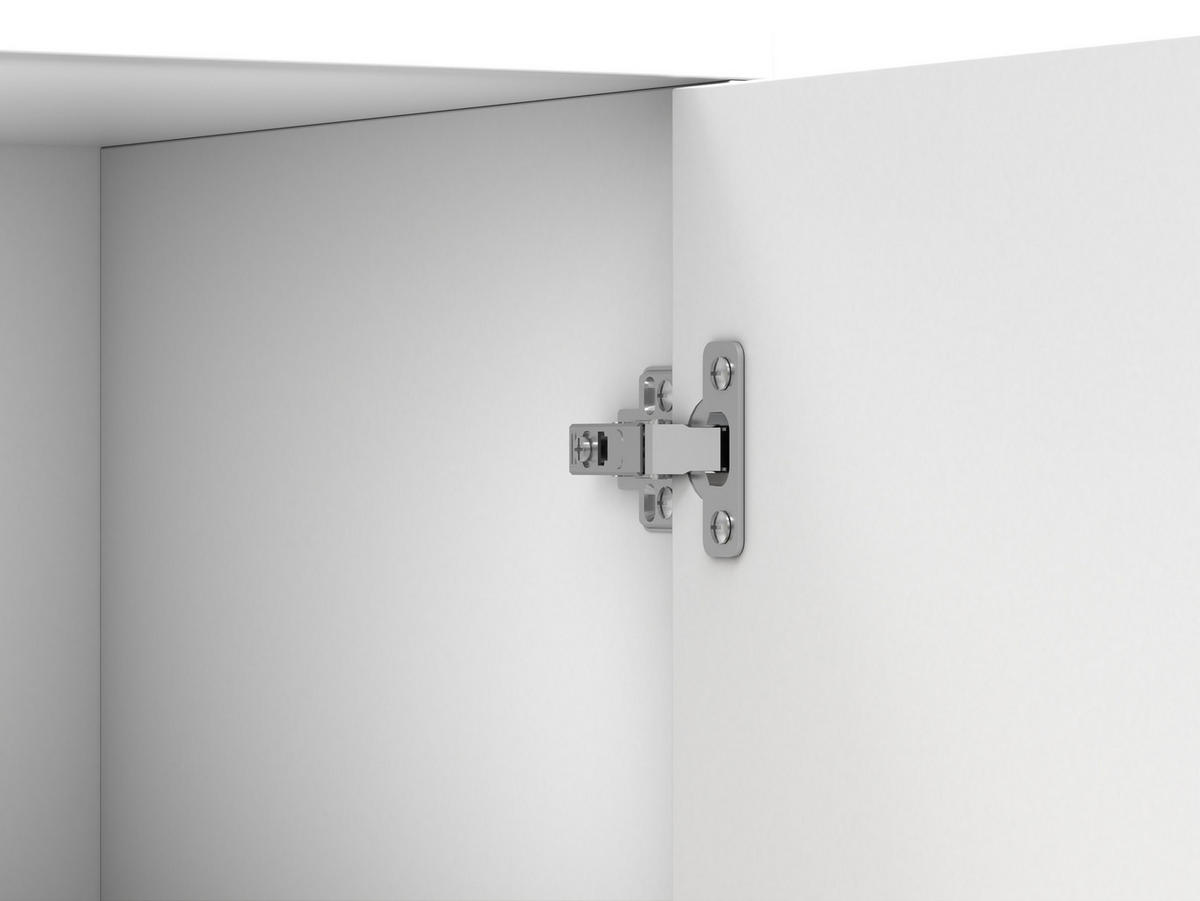KOMMODE - Highboard IRYS 01 2D4S Weiß - Weiß, Holzwerkstoff (135/95/45cm) - Möblo