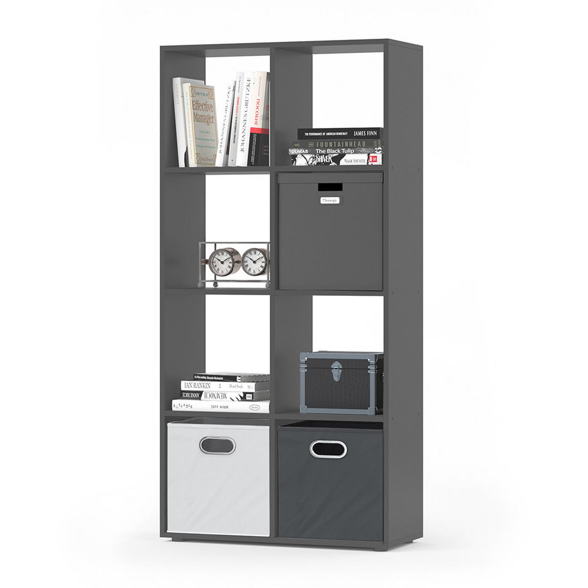 RAUMTEILER Scutum Grau 143 x 72 cm - Grau, Holzwerkstoff (143/72/29cm) - Vicco
