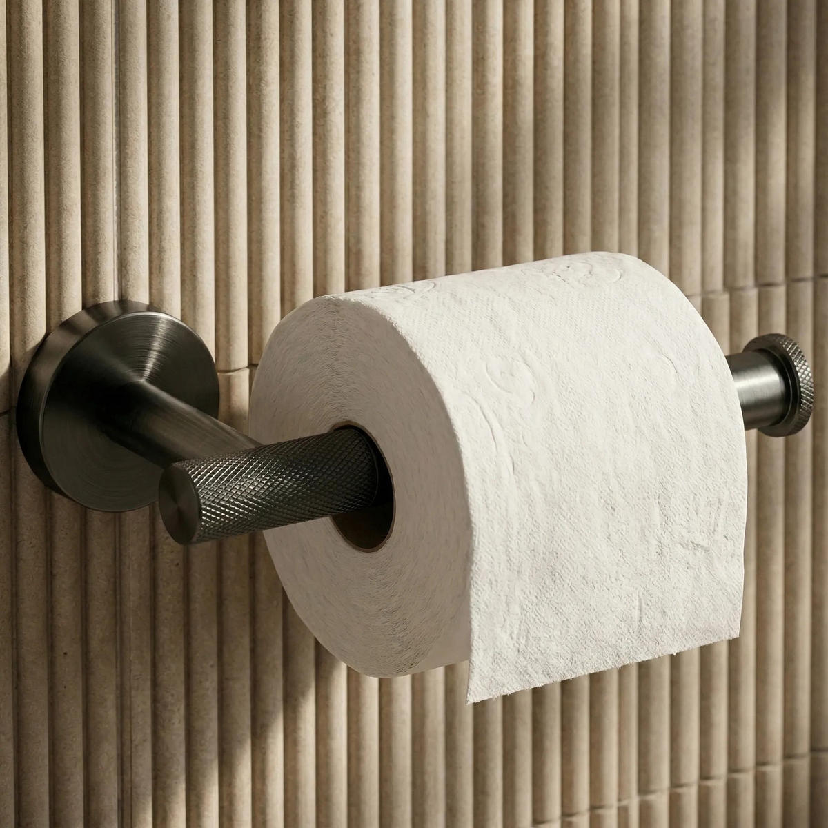 HALTER Für Toilettenpapier Rea 6611 Modern Titan - Titanfarben, Metall (17.5/5/8cm) - REA
