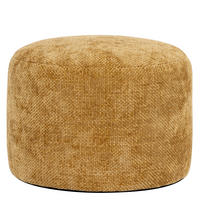 POUF aus Chenille Milano - Gelb, Textil (55/35/55cm) - icon