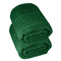 BADETUCH London Tannen Grün 2er Set 100x150 - Waldgrün, Textil (100/150cm) - Lashuma