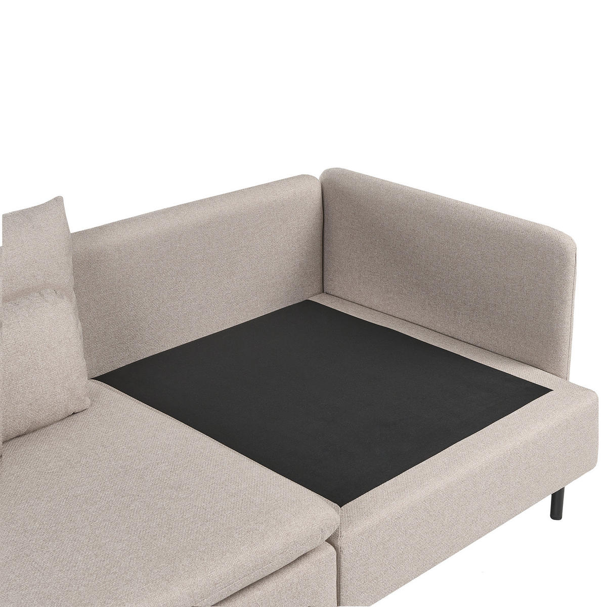 MODULÁRNÍ POHOVKA 2-místná Béžová Látka Egeris - béžová, textil (172/80/94cm) - Beliani