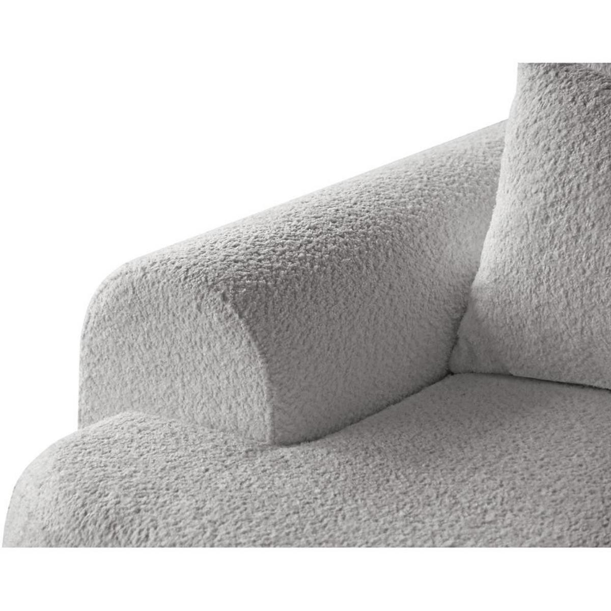ECKSCHLAFSOFA Olivio L Hellgrau - Hellgrau/Schwarz, Kunststoff/Textil (266/170cm) - Beautysofa