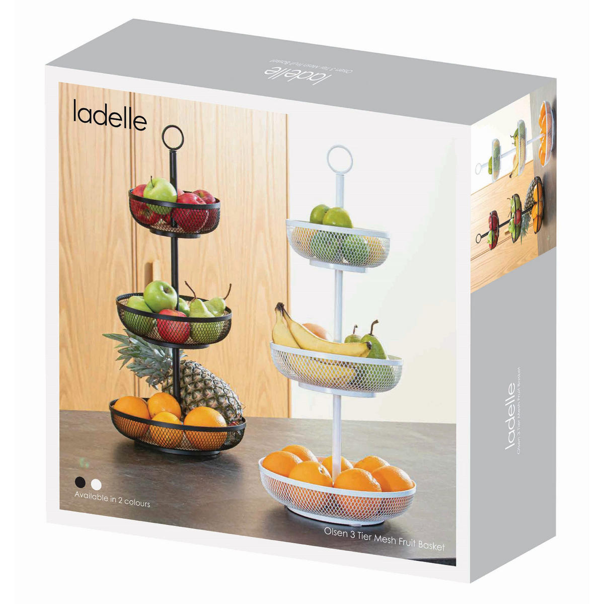 ETAGEREN Olsen mit 3 Etagen - Weiß, Metall (31.5/54cm) - Ladelle