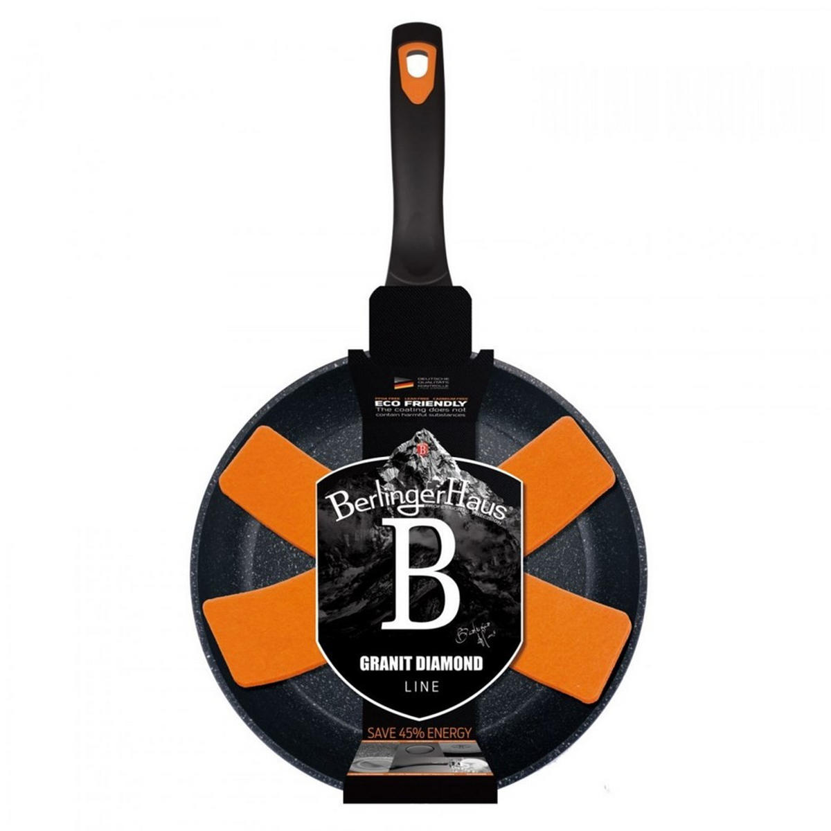 PFANNE Schwarz 20/20/3.9 cm BH1791 - Schwarz, Metall (20cm) - Berlinger Haus